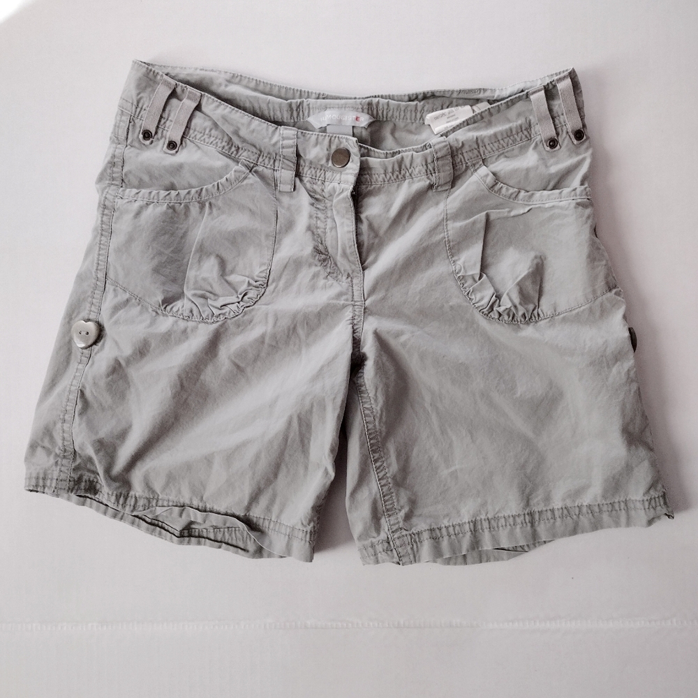 Kids Light Gray Cargo Shorts